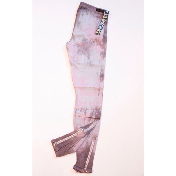 JOE's JEANS The LEGGING Camo DENIM Side Seam ANKLE Zip JEGGINGS Tie Dye M - Picture 2 of 2